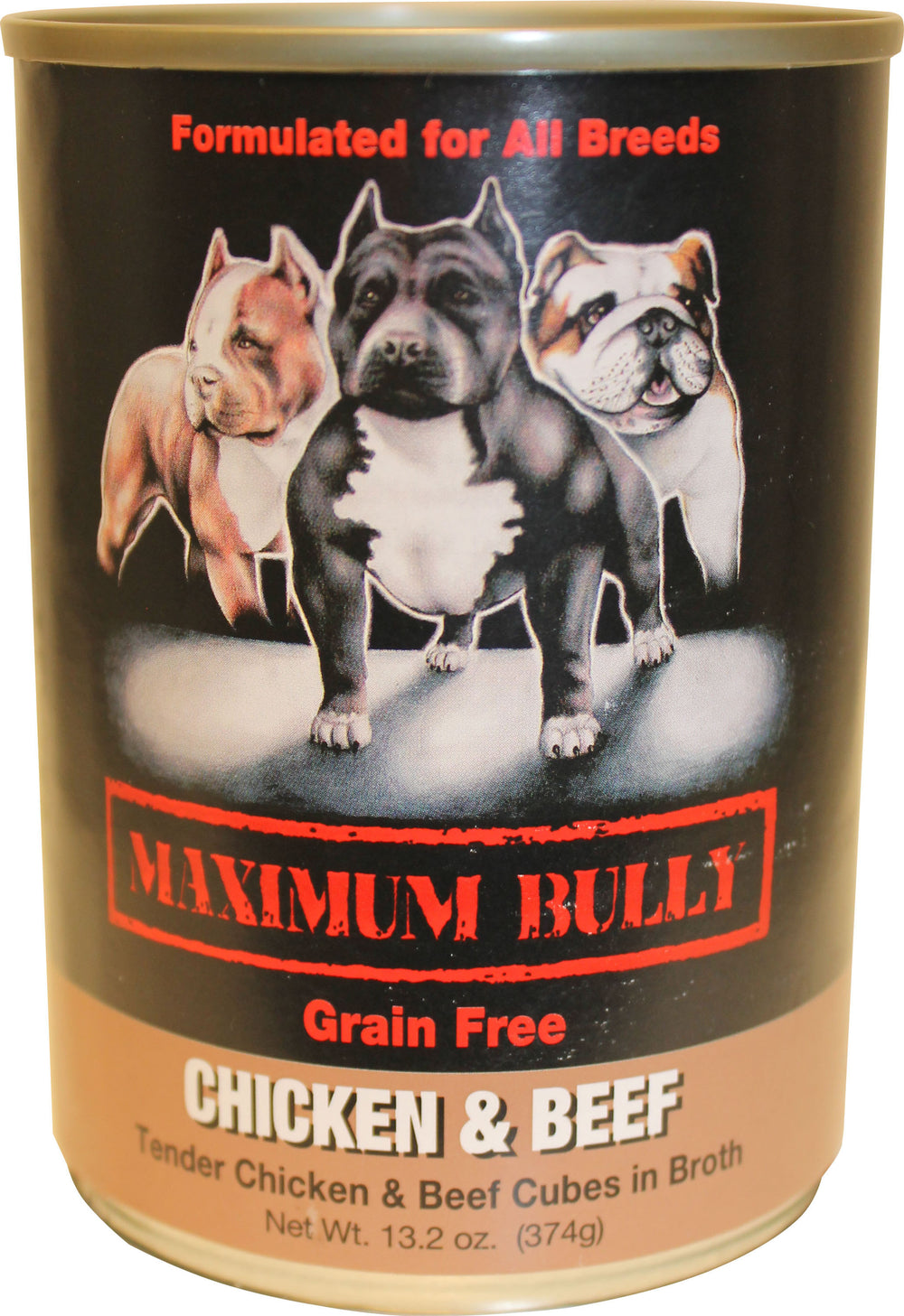 Replenish Pet Inc.-Maximum Bully Canned Dog Food- Tuna/chicken 13.2 Oz (Case of 12 )