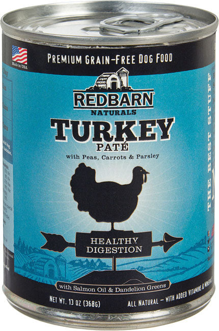 Redbarn Pet Products-food-Pate Dog Cans- Digestion- Turkey 13 Oz (Case of 12 )