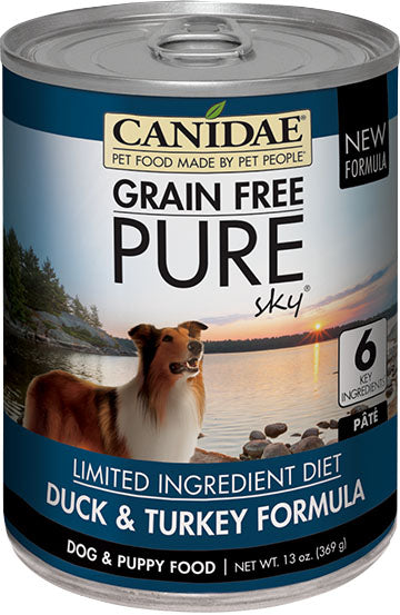 Canidae-Pure-Canidae Pure Sky Formula Wet Dog Food- Duck/turkey 13 Oz (Case of 12 )