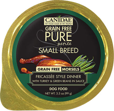 Canidae-Pure-Canidae Pure Petite Small Breed Morsel Wet Food- Turkey/green Be 3.5 Oz (Case of 12 )