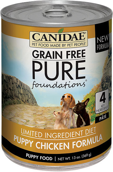 Canidae-Pure-Canidae Pure Foundations Puppy Formula Wet Food- Chicken 13 Oz (Case of 12 )