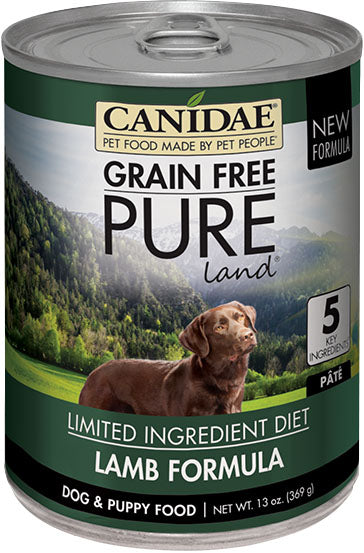 Canidae-Pure-Canidae Pure Land Formula Wet Dog Food- Lamb 13 Oz (Case of 12 )