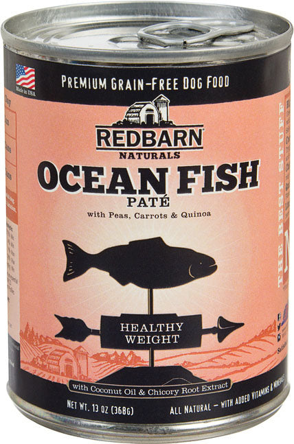 Redbarn Pet Products-food-Pate Dog Cans- Healthy Weight- Oceanfish 13 Oz (Case of 12 )