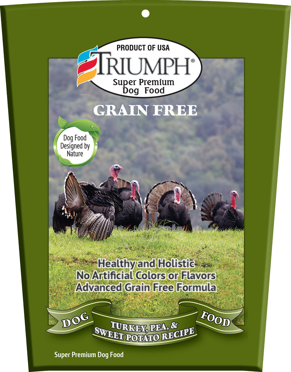 Triumph Pet Industries-Grain Free Recipe Dog Food- Turkey/sweetpot 3 Lb