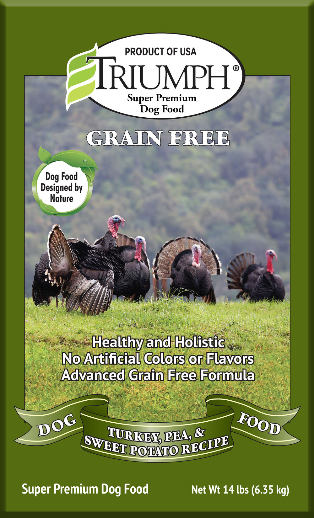 Triumph Pet Industries-Grain Free Recipe Dog Food- Turkey/sweetpot 3 Lb