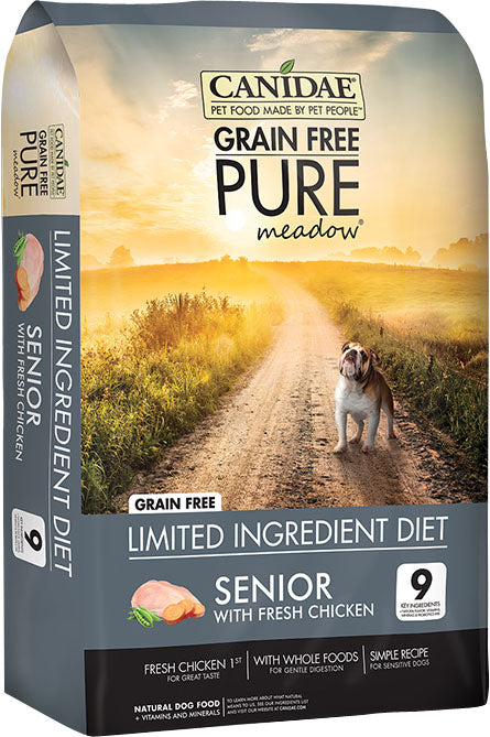 Canidae-Pure-Canidae Pure Meadow Senior Formula Dry Dog Food- Fresh Chicken 4 Lb