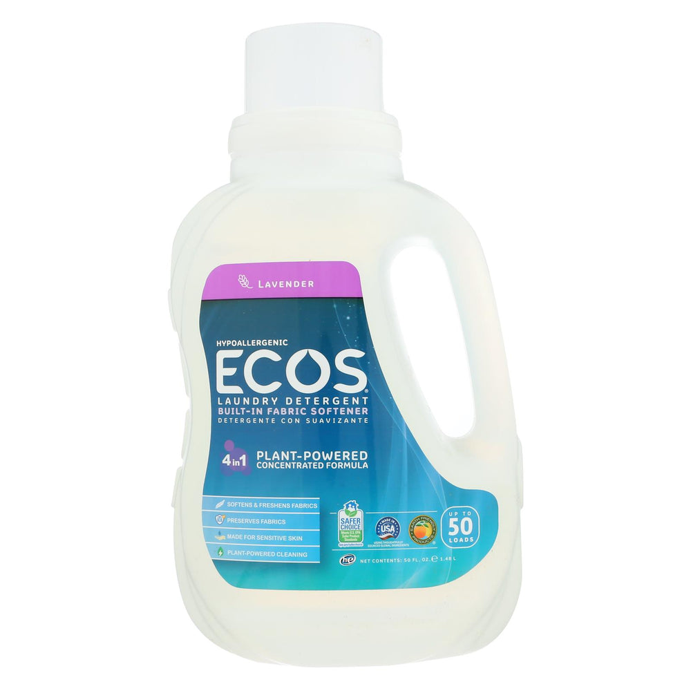 Earth Friendly 2x Ultra Laundry Detergent - Lavender - Case Of 8 - 50 Fl Oz.