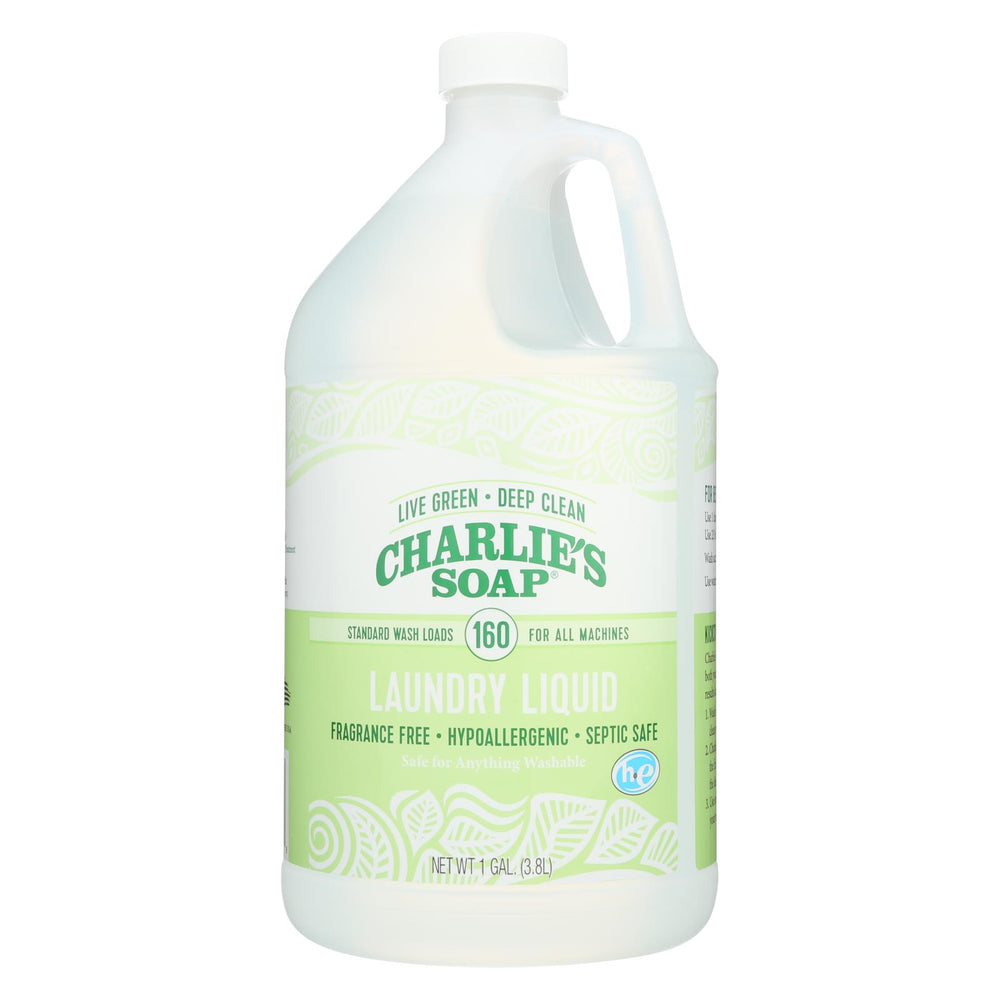 Charlies Soap Laundry Detergent - 128 Loads - Liquid - 128 Oz - Case Of 4