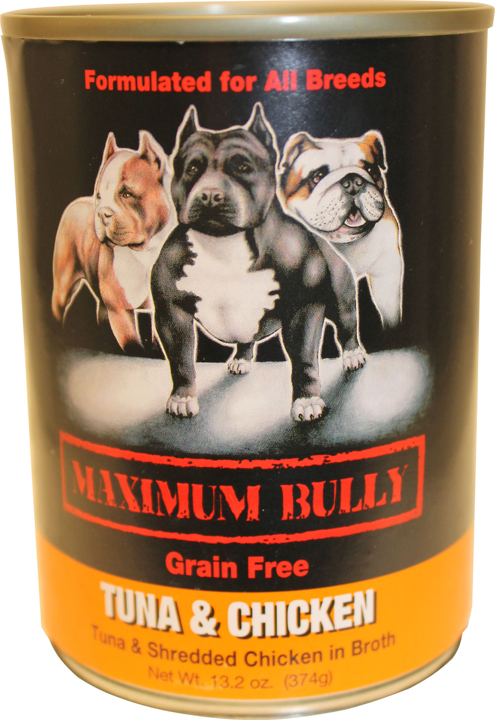 Replenish Pet Inc.-Maximum Bully Canned Dog Food- Tuna/chicken 13.2 Oz (Case of 12 )