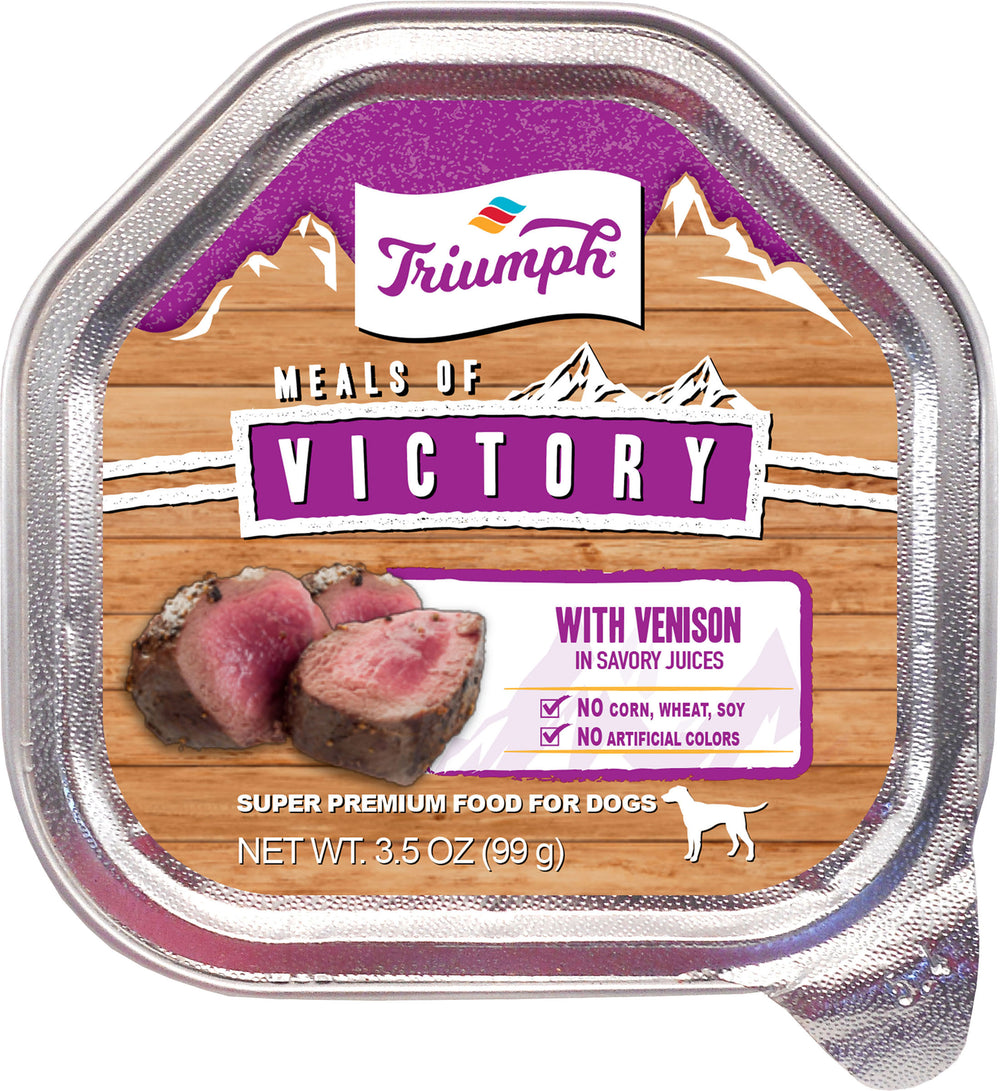 Triumph Pet Industries-Triumph Victory Wet Cup Dog Food- Chicken 3.5 Oz (Case of 15 )