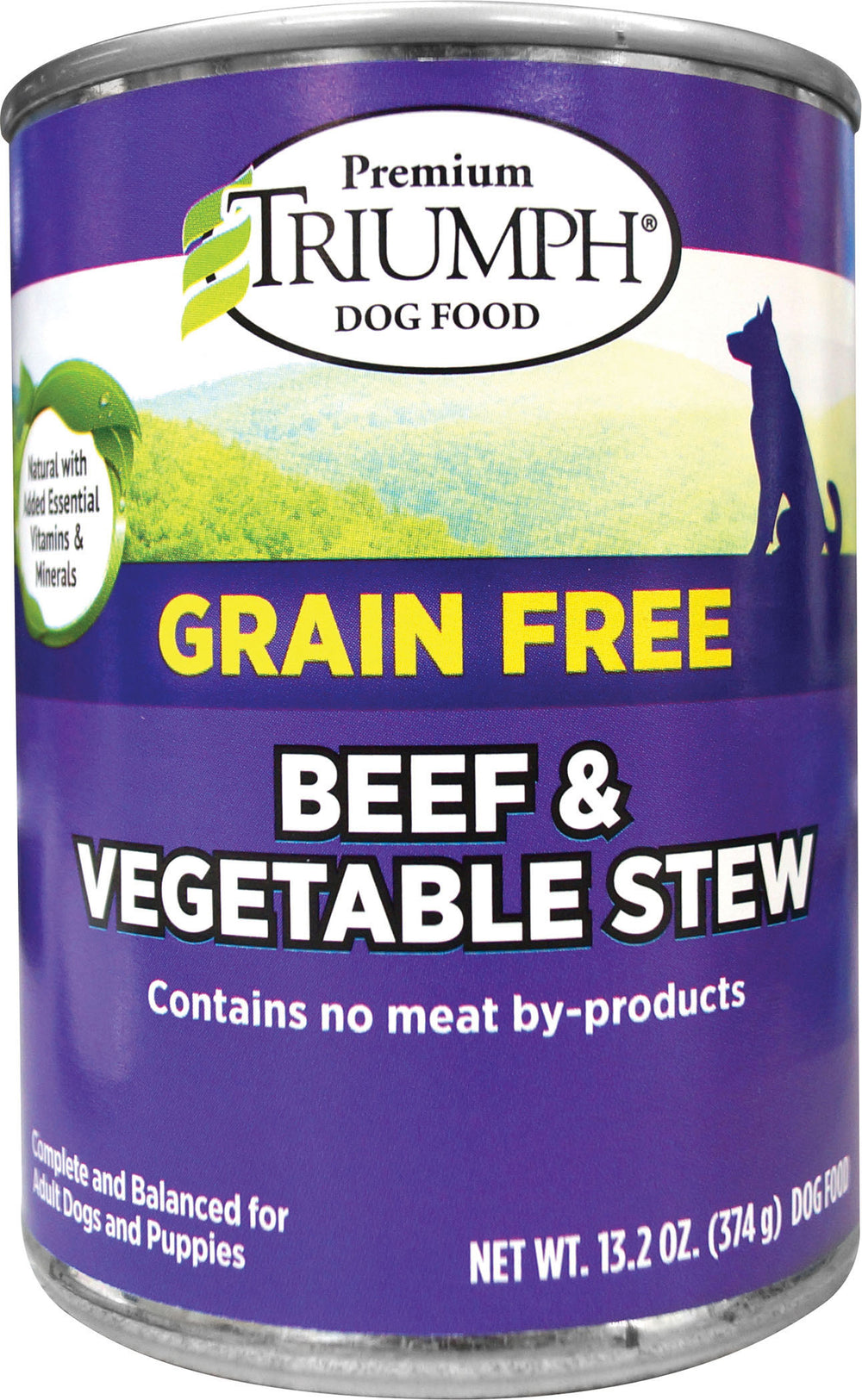 Triumph Pet Industries-Grain Free Stew Canned Dog Food- Beef/veggie 13.2 Oz (Case of 12 )