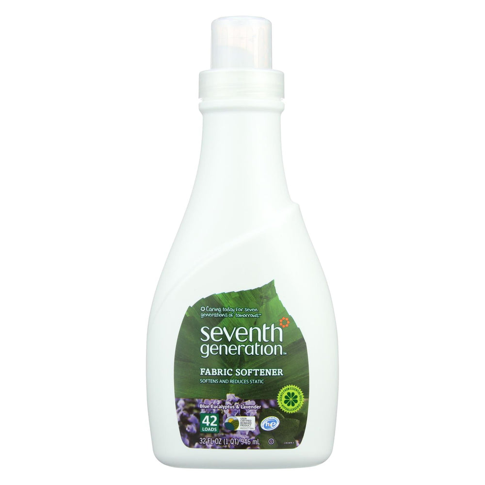 Seventh Generation Natural Liquid Fabric Softener - Blue Eucalyptus And Lavender - Case Of 6 - 32 Fl Oz.