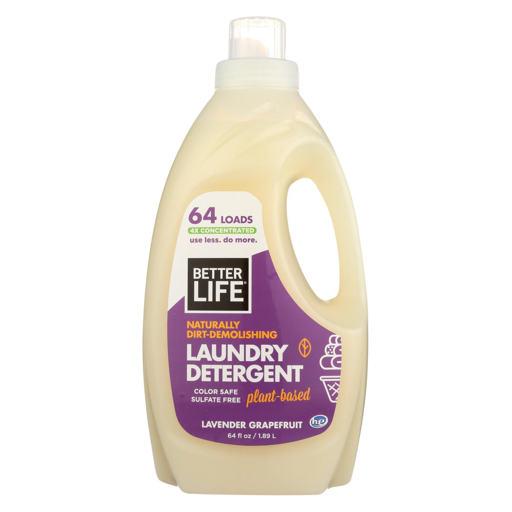 Better Life Laundry Detergent - Lavender Grapefruit - Case Of 4 - 64 Fl Oz