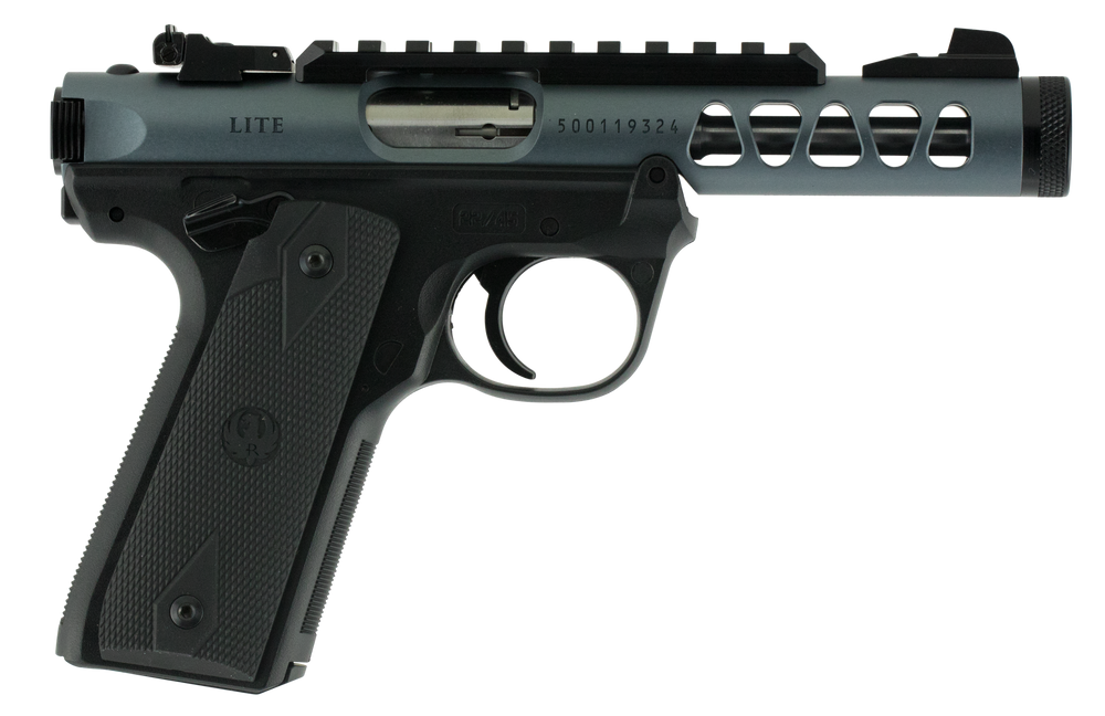 Ruger Mark Iv, Rug 43917 Mkiv 22/45 Lite 22lr 4.4 10r Dmnd Gry