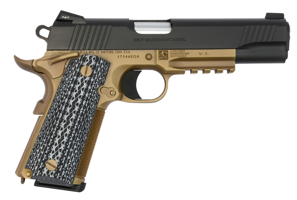 Colt Mfg 1911, Colt O1070cqbfb Gov Custom 45  5in 2tn