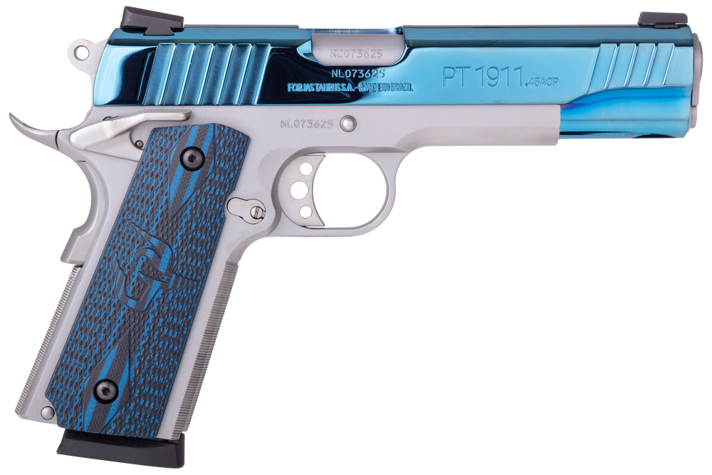 Taurus 1911, Tau 1191109bvz  1911 45 5in 8r Vz Grp Ss/bl Pvd