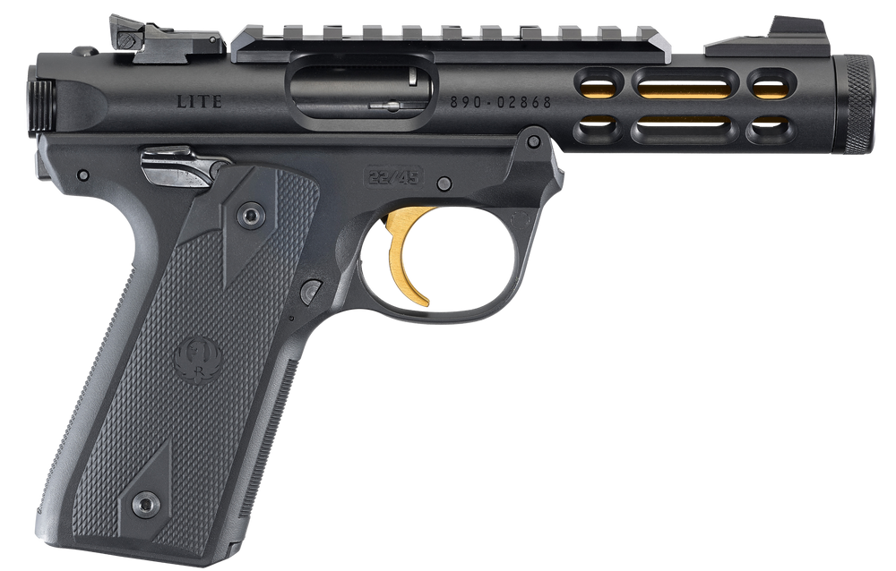 Ruger Mark Iv, Rug 43927 Mkiv 22/45 Lite 22lr 4.4 10r Tb Blk