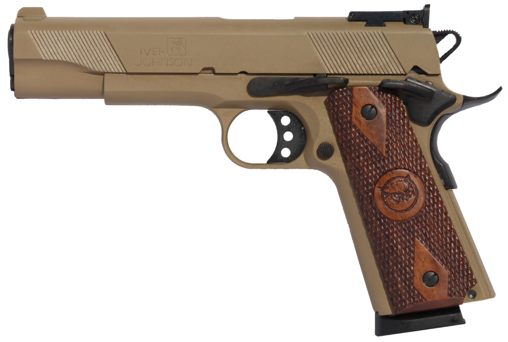 Oaks Wholesale Dist/iver 1911 Eagle, Iver Eaglecoyotetan 45 5in Gvrn Dlx As Coytn