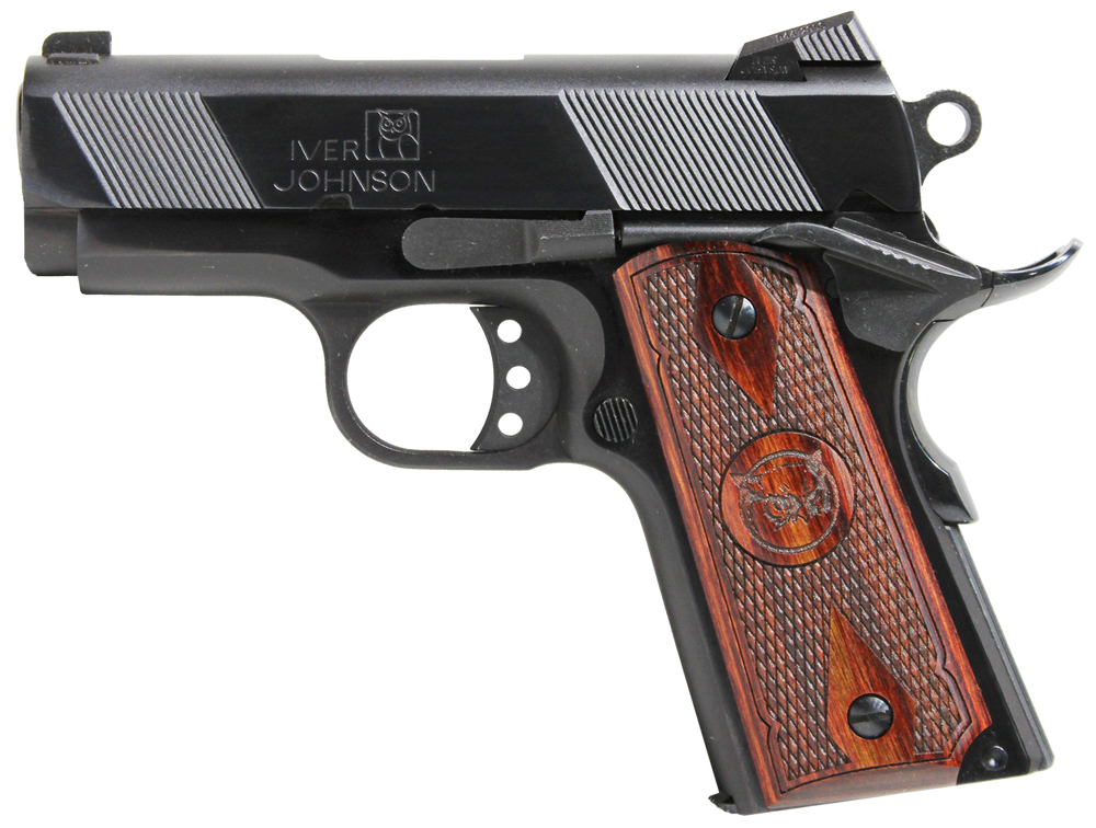Oaks Wholesale Dist/iver 1911 Thrasher, Iver Thrasher9 9mm 3.125 Offcr Lomnt Pol Bl