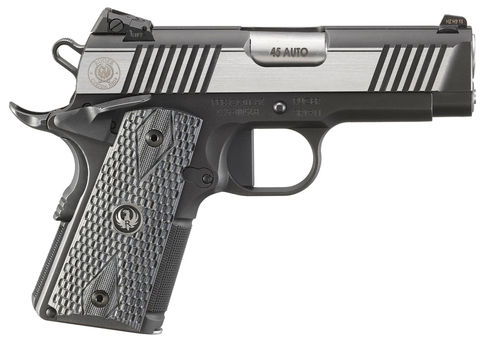 Ruger Sr1911, Rug 6779 Sr1911 45 3.6 Officer 7rd Tns Blk/ss