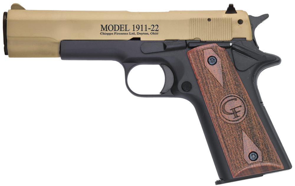 Chiappa Firearms 1911-22, Chia 401.120 1911 22lr 5in 10rd Tan
