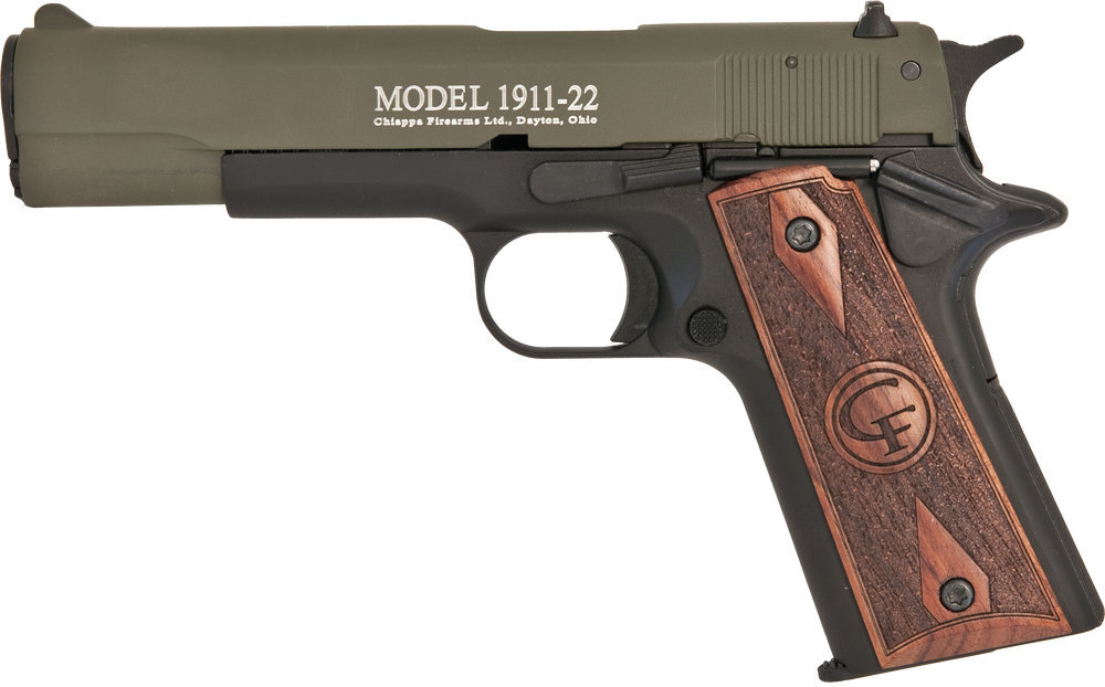 Chiappa Firearms 1911-22, Chia 401.121 1911 22lr 5in 10rd Odgrn