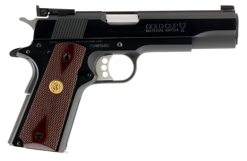 Colt Mfg 1911, Colt O5872a1 Gold Cup Ntlmt Sao 9mm 5in Rsw/bl