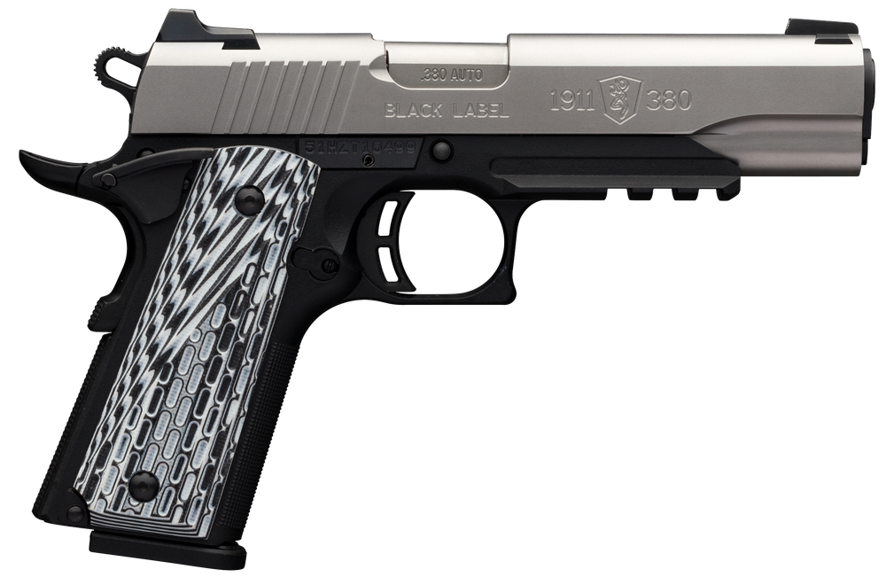 Browning 1911-380, Brn 051-923492 1911 380 Blklbl Pro 4.25 3d Rail Ss
