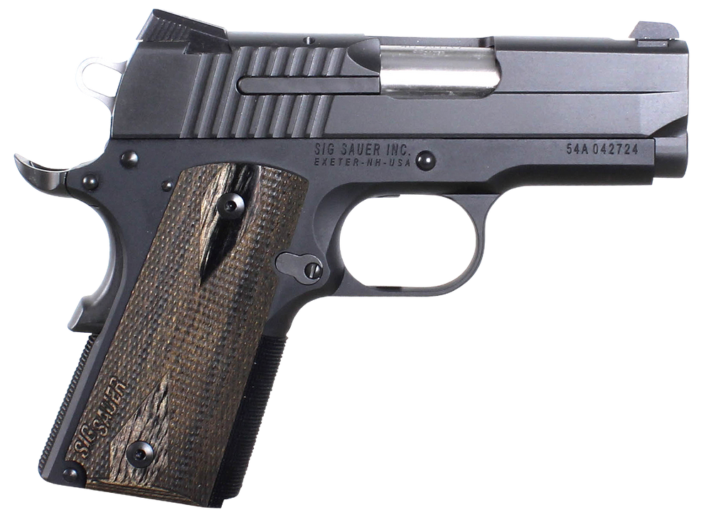 Sig Sauer 1911, Sig 1911u45bss  1911 45 Ns Wood 8r  Blk