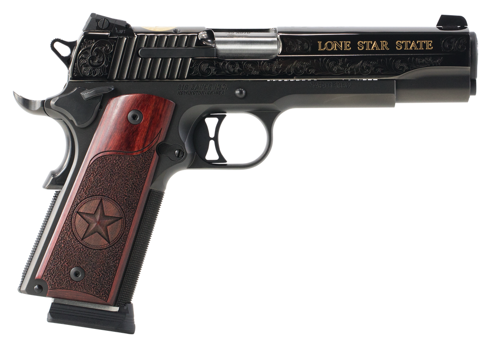 Sig Sauer 1911, Sig 191145txg  1911 45 Eng Tex Gold Grp