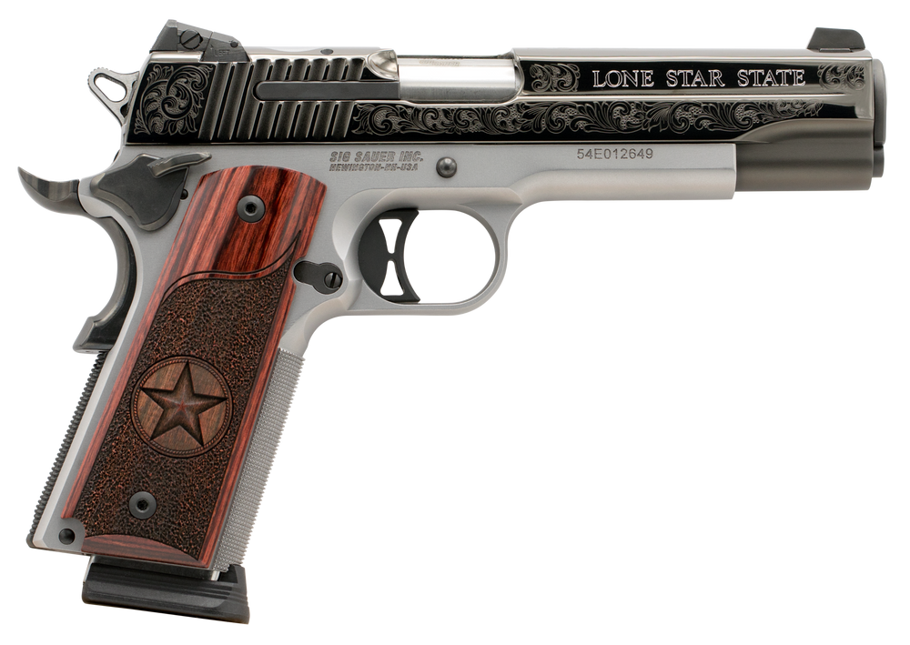 Sig Sauer 1911, Sig 191145txs  1911 45 Eng Tex Slvr Grp
