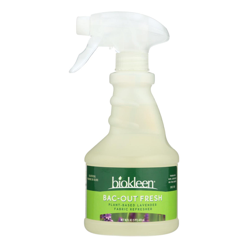 Biokleen Bac-out Fresh Natural Fabric Refresher - Lavender - Case Of 6 - 16 Oz